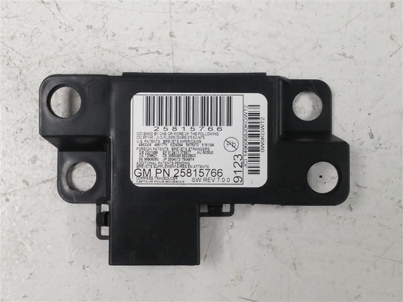 Chassis ECM Driver Assist Compass Rear Package Deck Fits 10-16 LACROSSE 24790