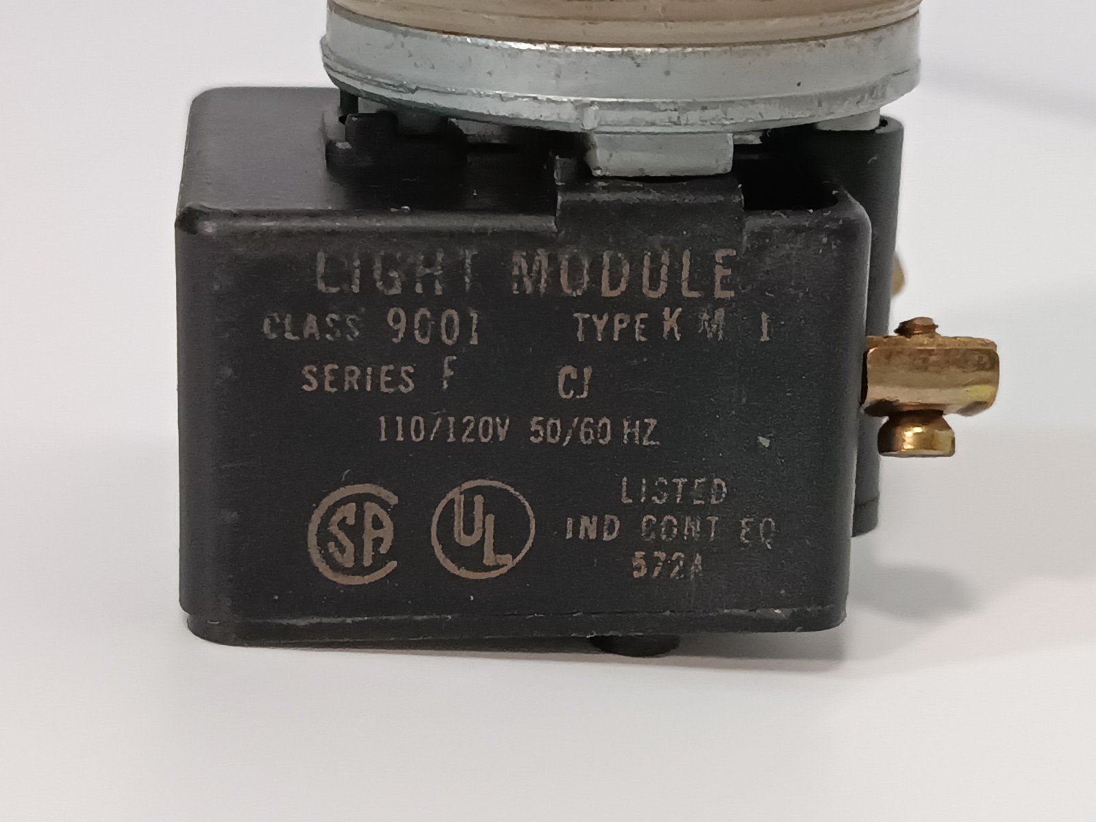 Two pilot light modules/ assemblies, includes Schneider 9001-KM-1, as shown