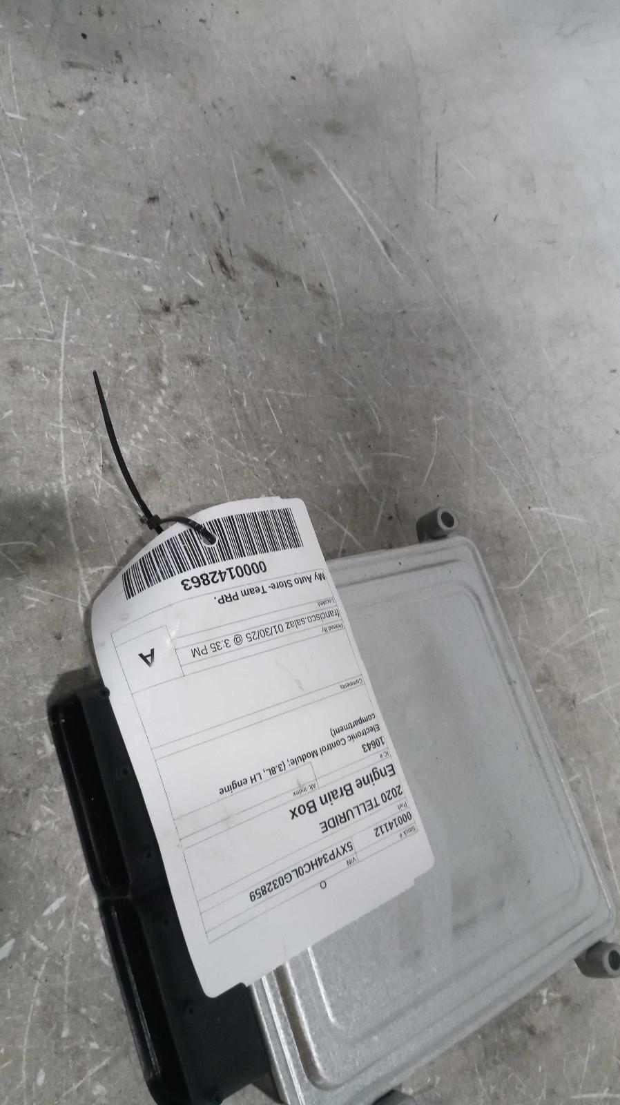 Used Engine Control Module (ECM) fits: 2020 Kia Telluride Electronic Control Mod