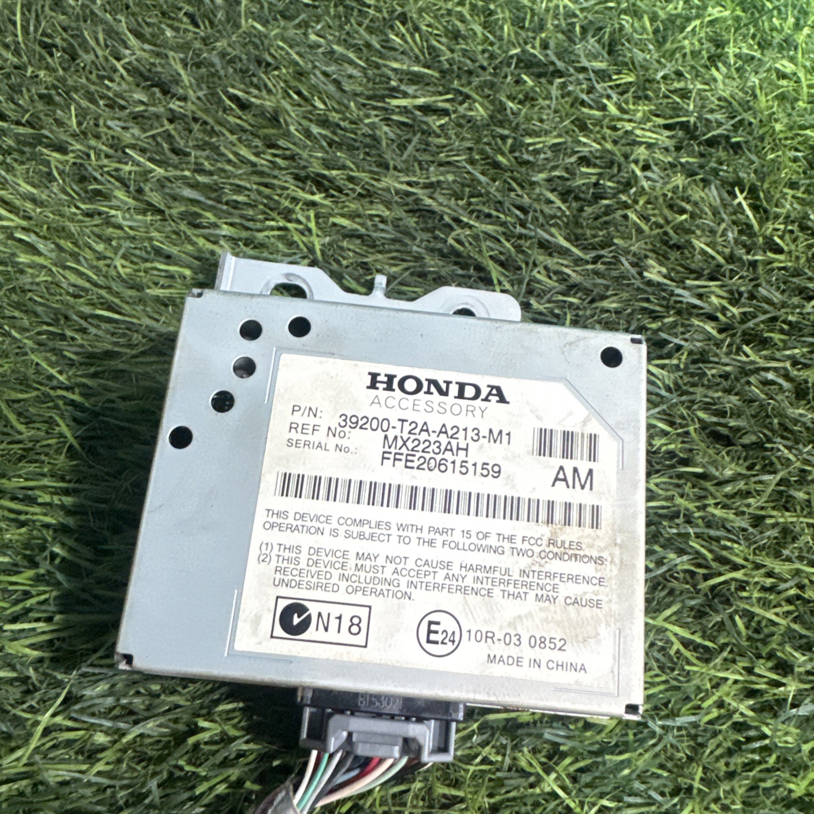 13-17 HONDA ACCORD SEDAN 2.4L ACTIVE NOISE CONTROL MODULE 39200-T2A-A213-M1 OEM