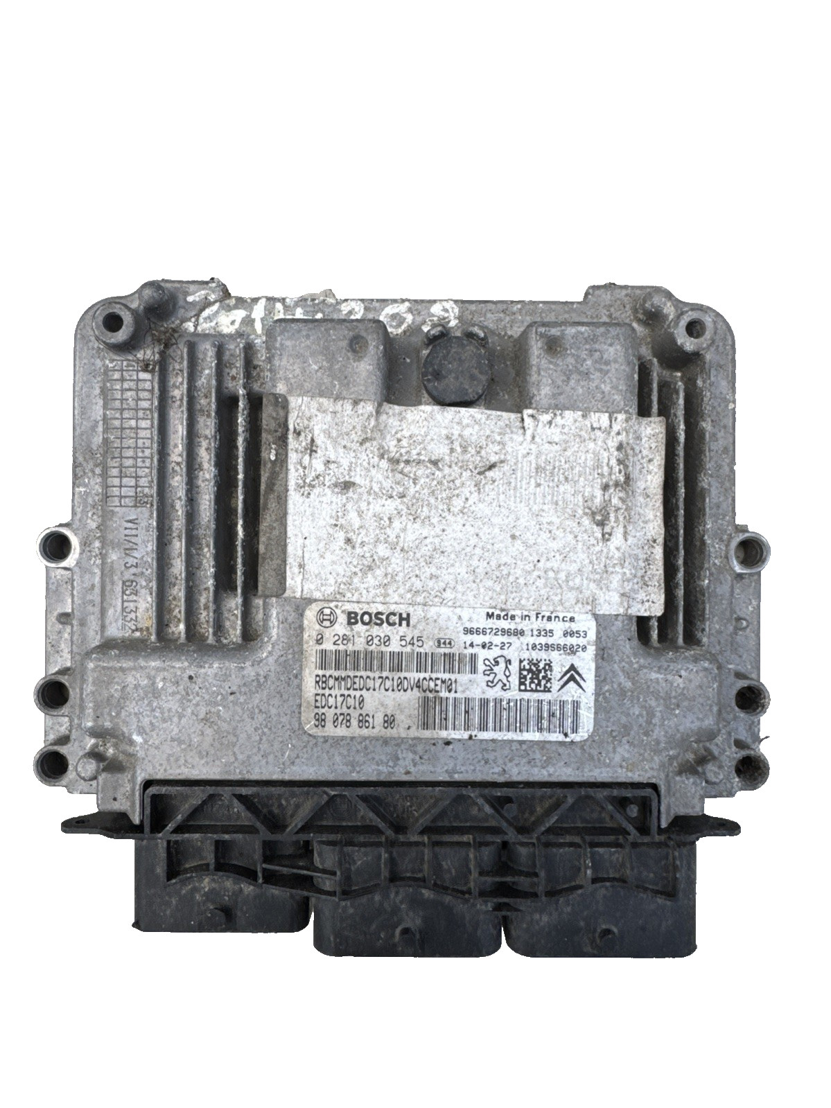 2012 PEUGEOT 208 1.4 ENGINE CONTROL UNIT 9807886180 #2