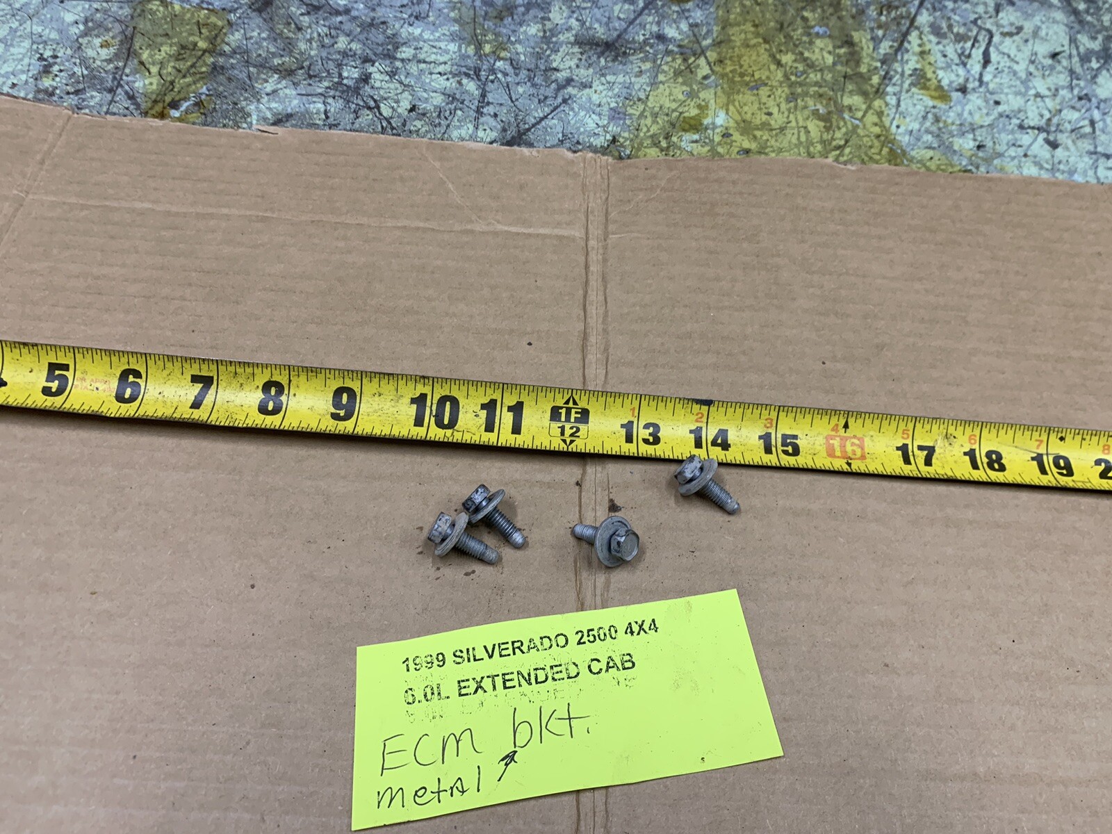 1999-2002 GM ECM Metal Support Mounting Bracket Bolts Set Of 4