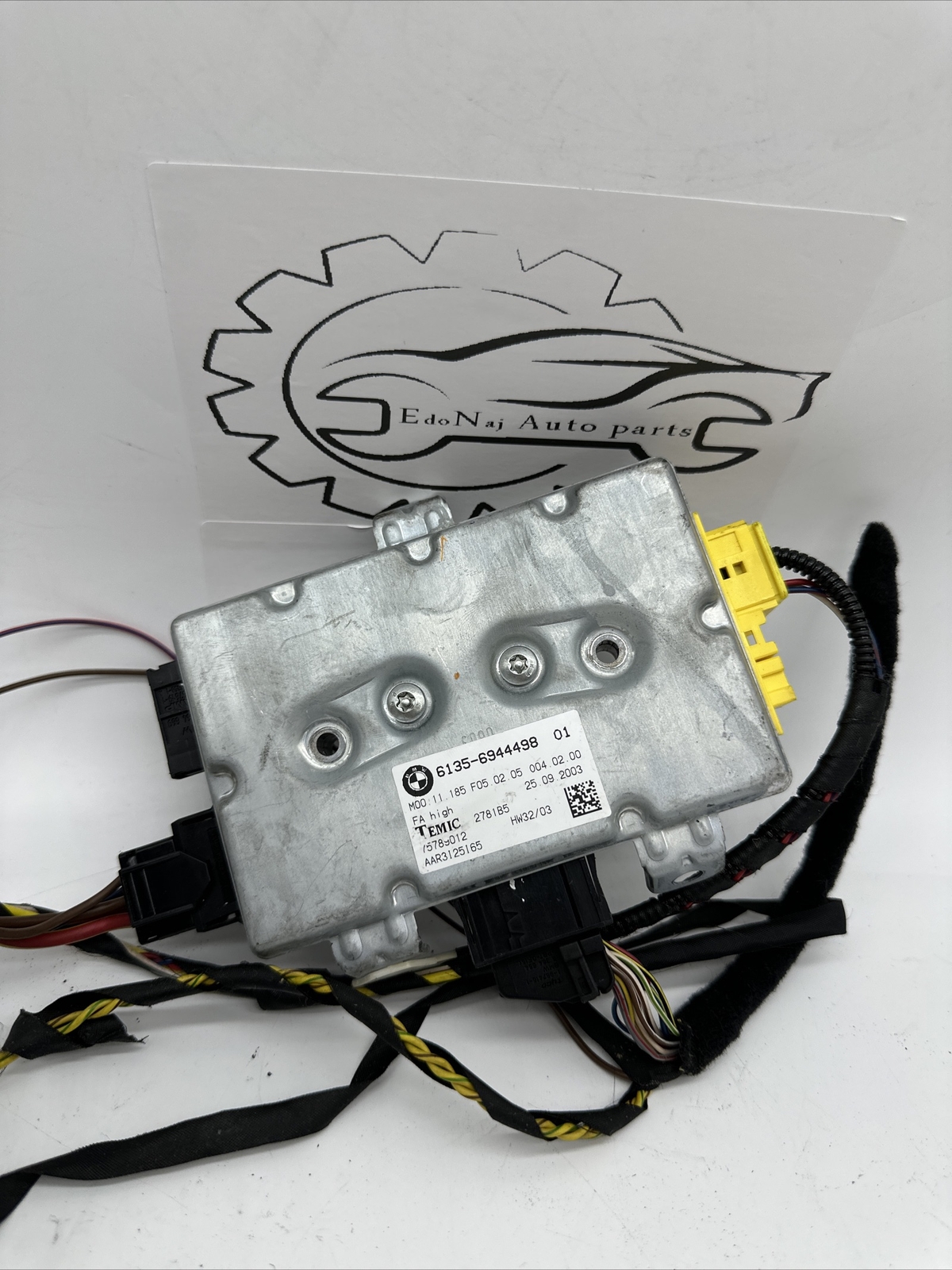 2004 BMW 530i Left Driver Door SRS Bag Control Module 6944498 Stk#NOF2051