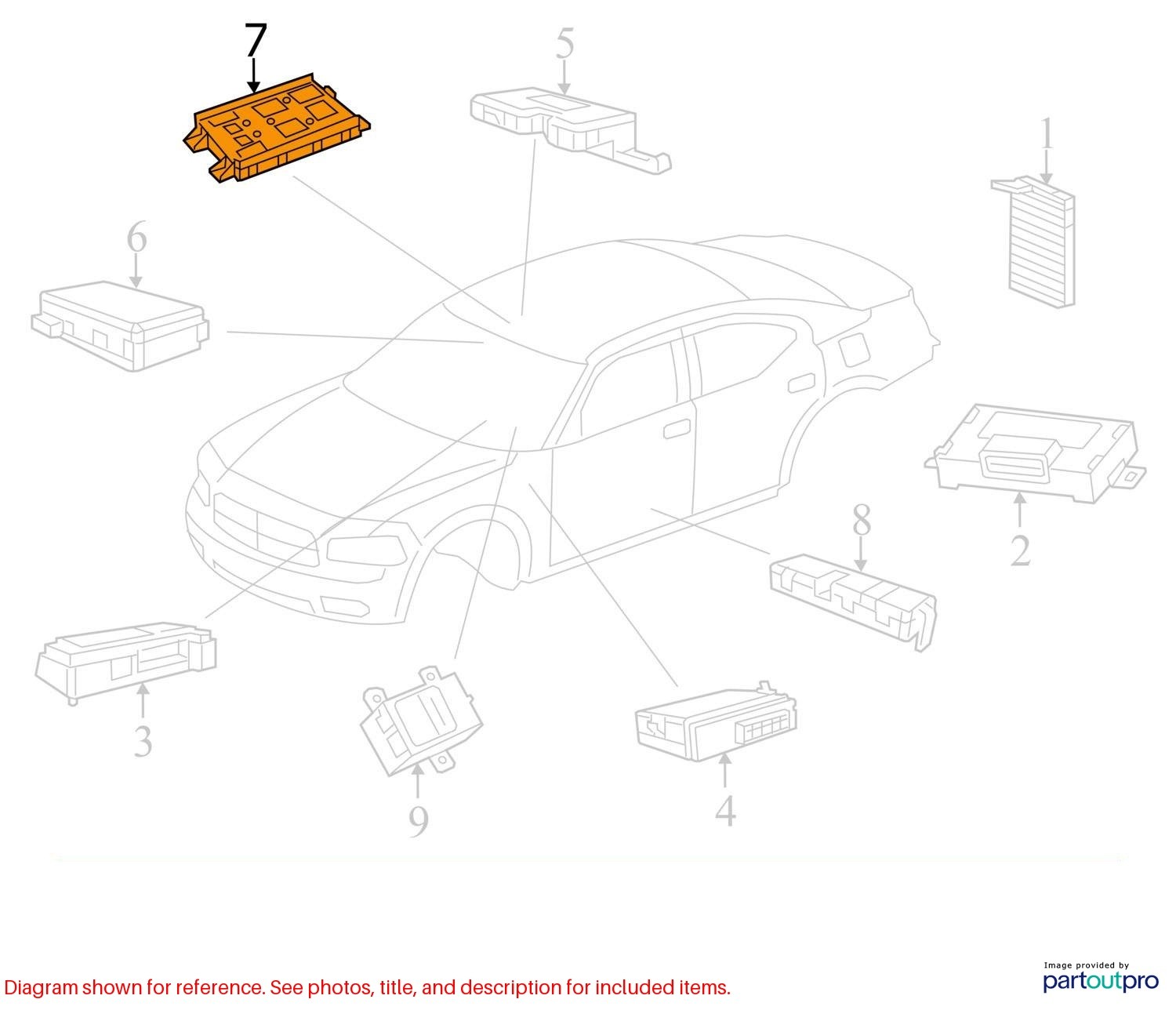 18 DODGE CHARGER BODY CONTROL MODULE BCM 68354142AB
