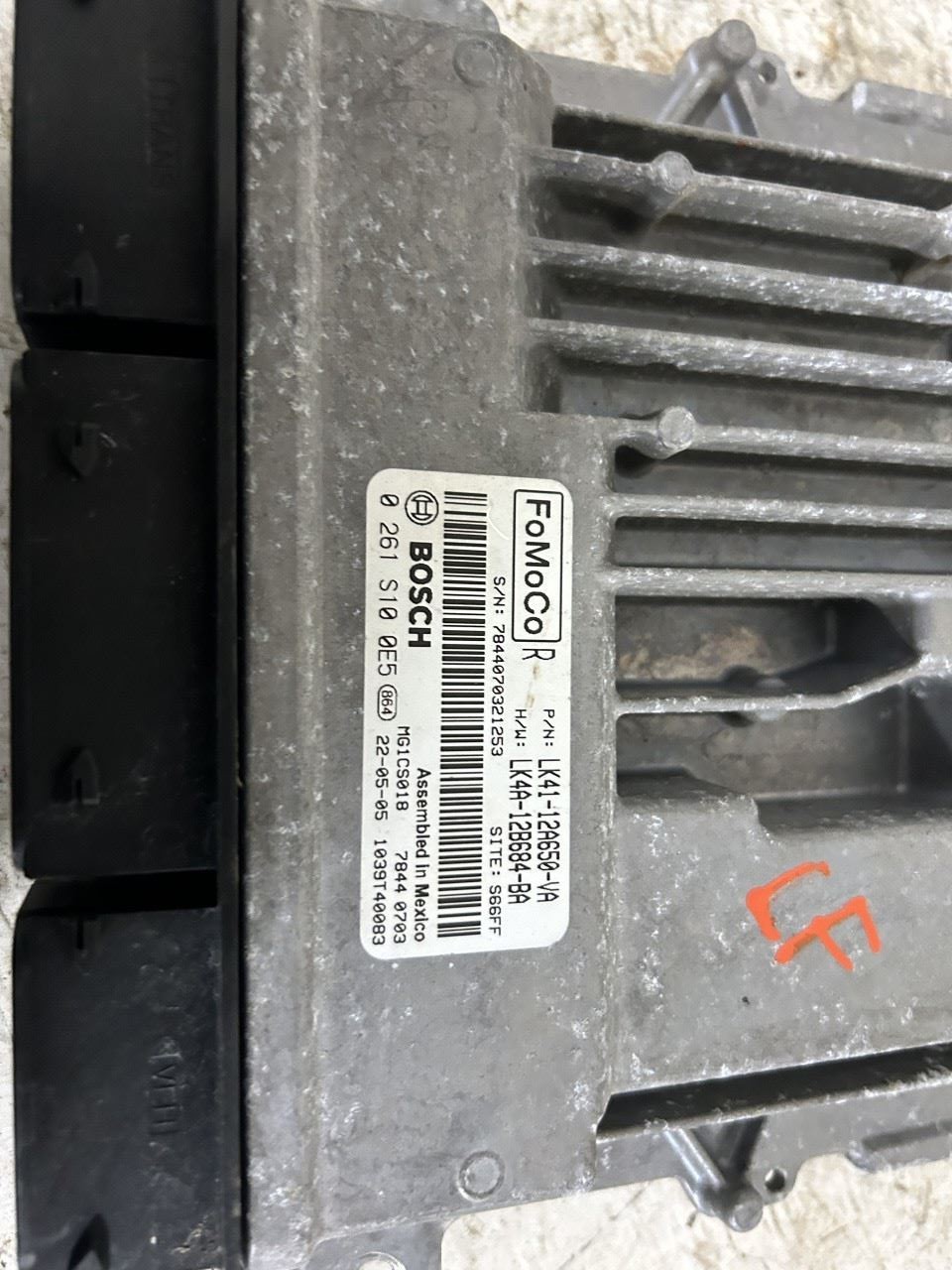 2022 FORD TRANSIT35 3.5L Engine Computer OEM Part Number LK4112A650VA