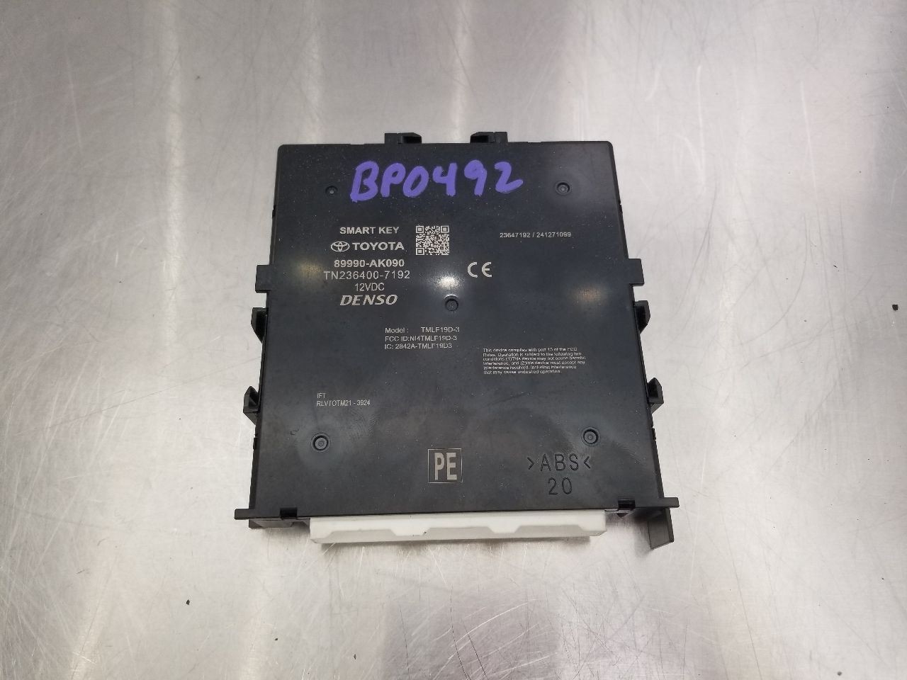 24 2024 TOYOTA TACOMA TRD SPORT KEYLESS IGNITION CONTROL MODULE 89990AK090