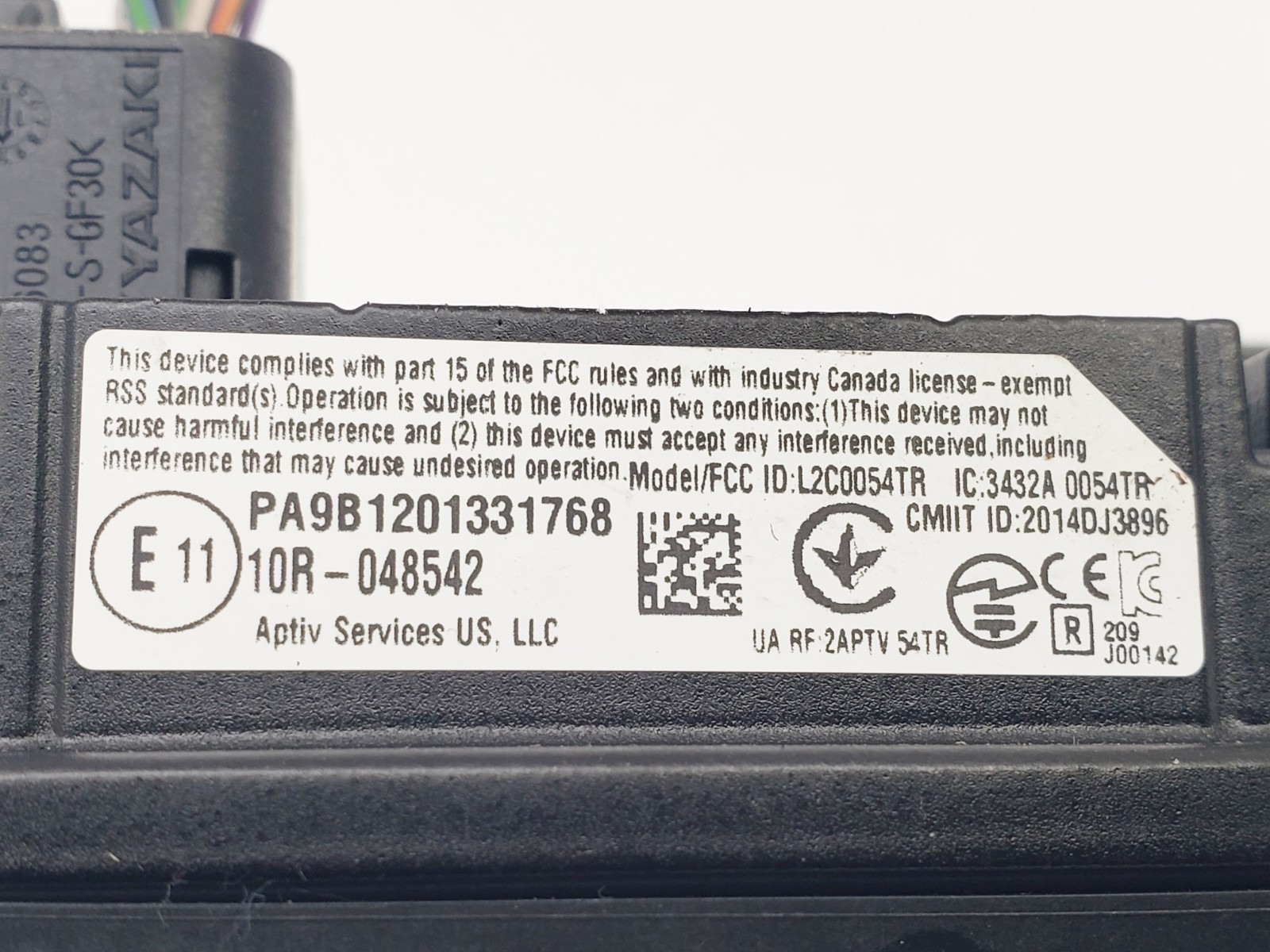 VOLVO XC40 FRONT COLLISION CAMERA MODULE 2020 32327234