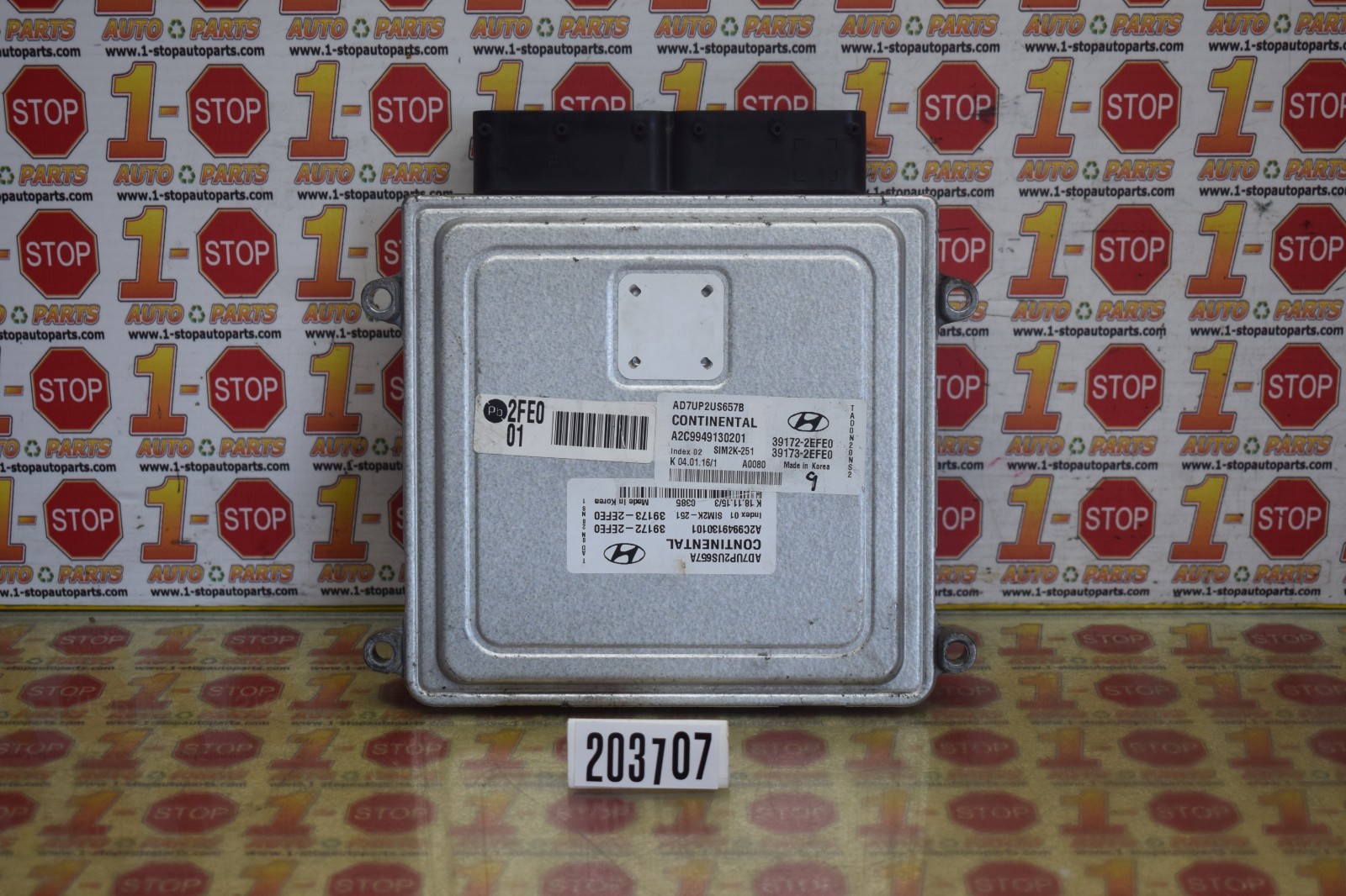 17 18 HYUNDAI ELANTRA SEDAN 2.0L ENGINE COMPUTER MODULE ECU ECM 39173-2EFE0 OEM