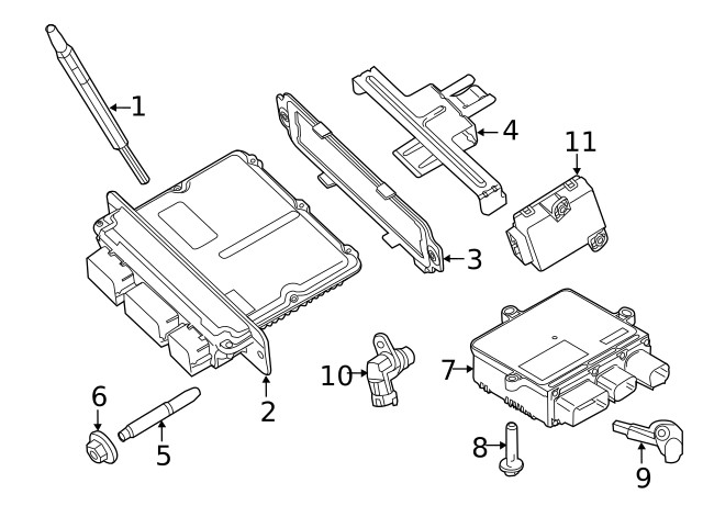 Genuine Ford Engine Control Module (ECM) EC3Z-12A650-EE