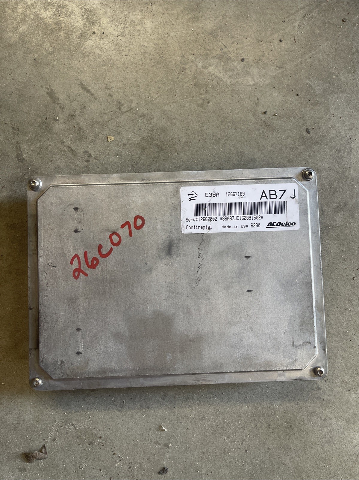 2017-2020 Chevrolet Impala 12667002 12667189 AB7J Engine Control Module Ecu OEM