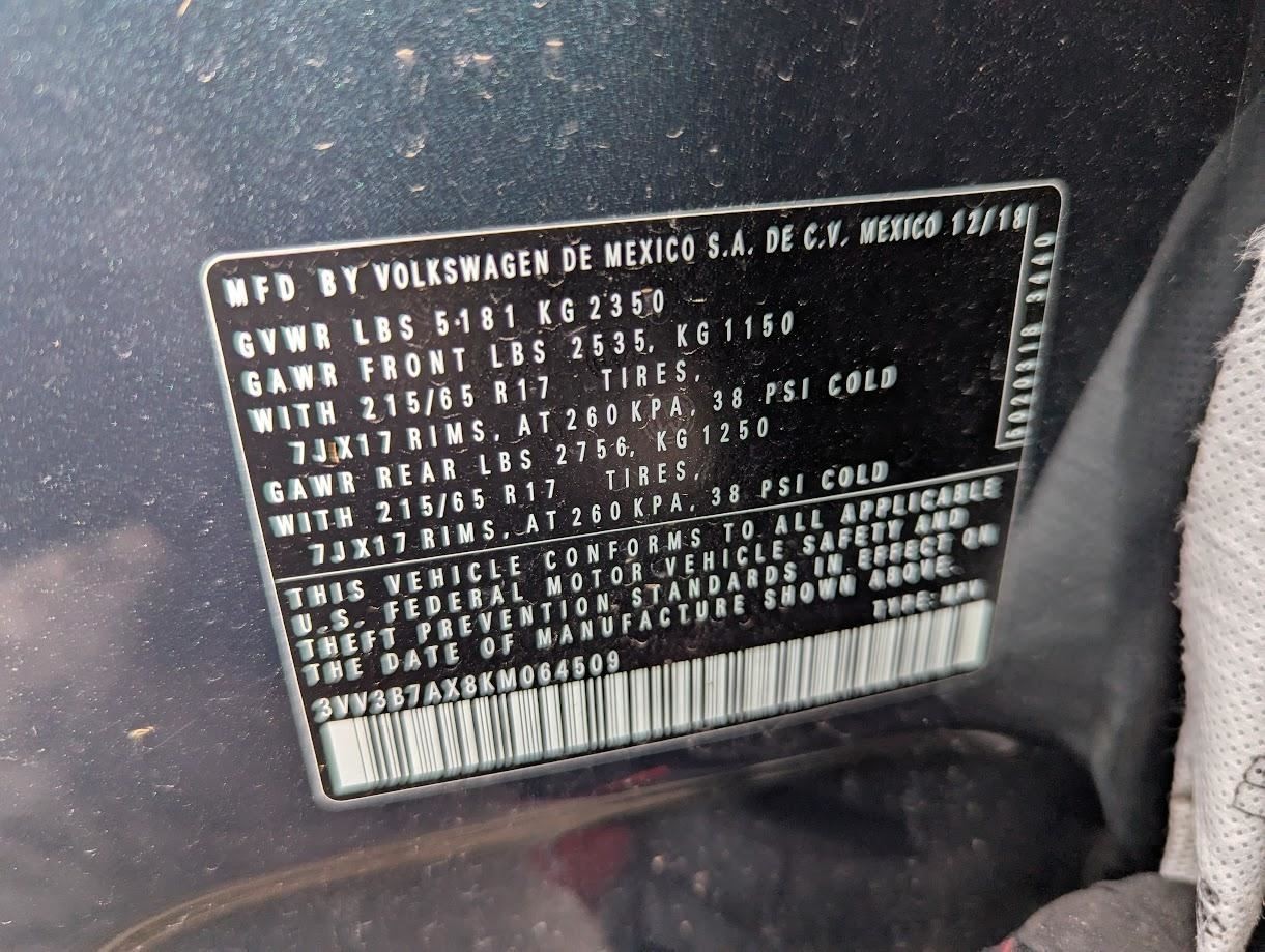 Engine ECM Electronic Control Module 2.0L Fits 18-20 TIGUAN 771085