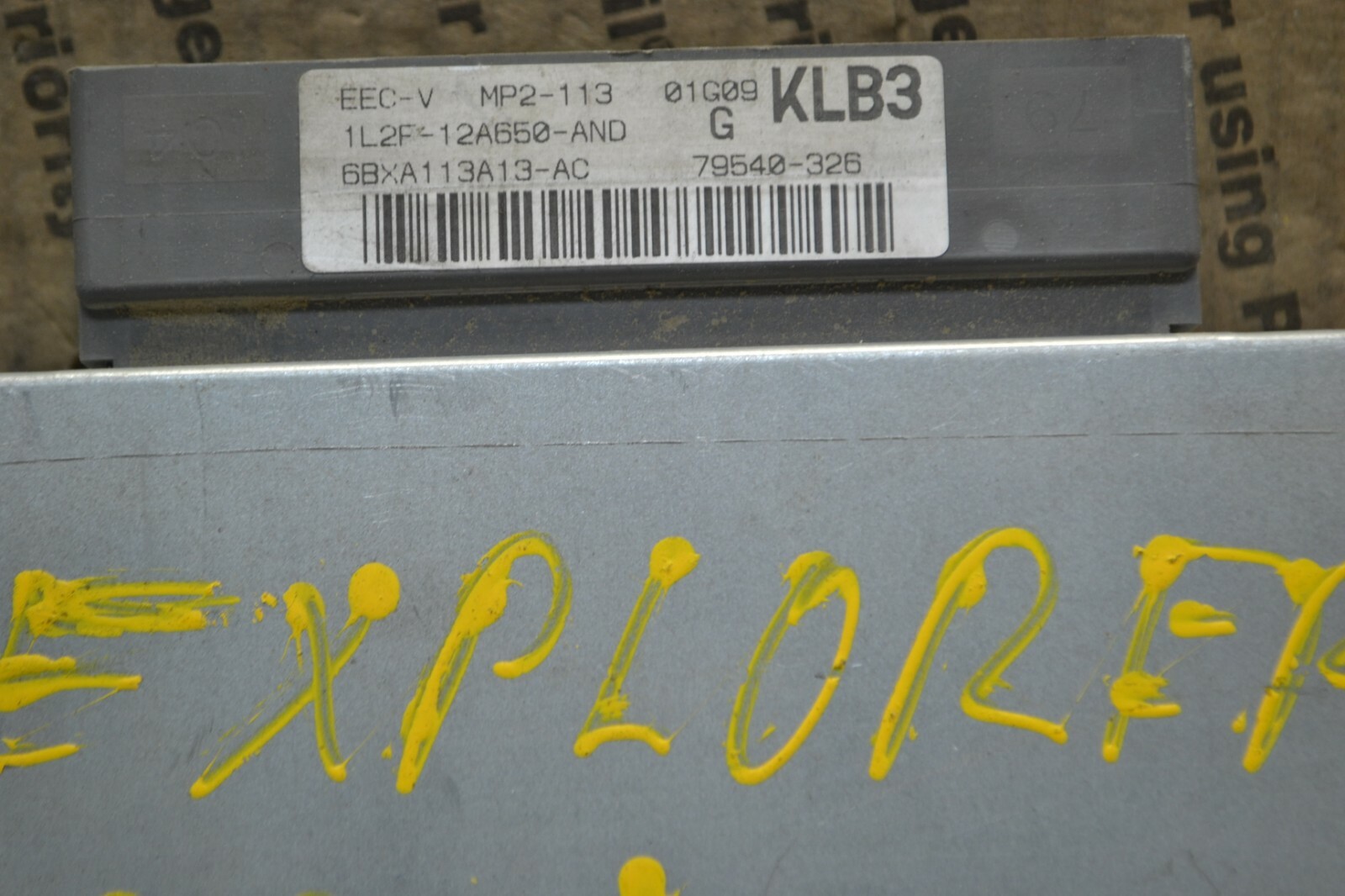 01 02 Ford Explorer 2 Dr Engine Control Unit ECU 1L2F12A650AND Module 104-9A1
