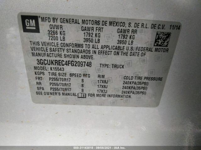 Chassis ECM Driver Park Assist Opt UD7 ID 23444865 Fits 15 17 XTS 704998