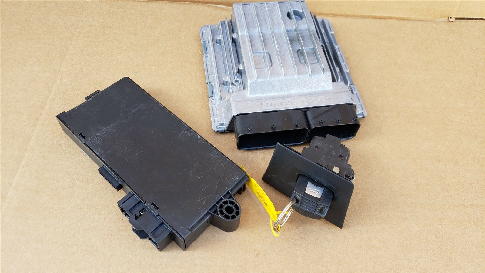 BMW 335i N54 AT ECU ECM DME CAS3 Ignition Switch Fob SET 7575875