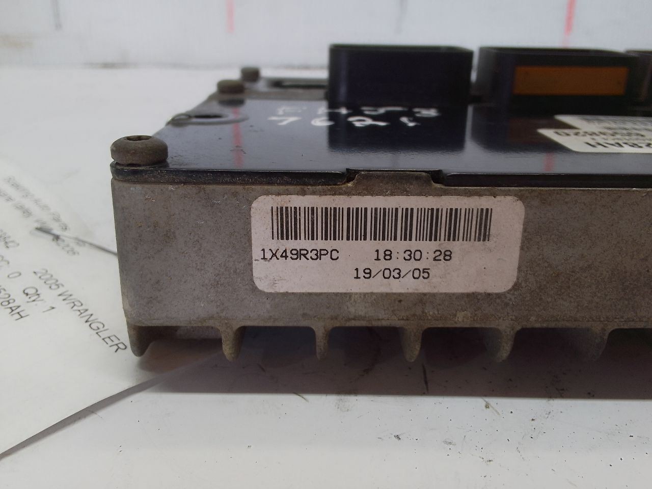56044529AC ECM Engine Control Module from 2005 Jeep Wrangler 4.0L AT 12887957
