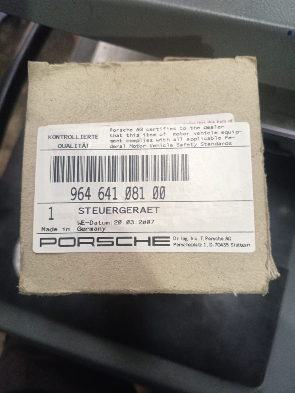 Genuine Porsche 964 VDO Control Module OEM 96464108100 New NOS