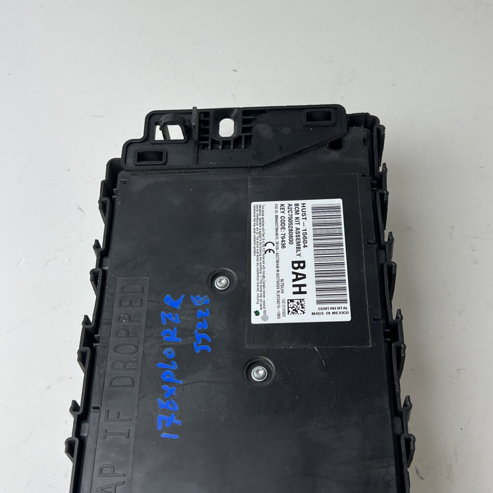 HU5T-15604BAH 2017 FORD EXPLORER BODY CONTROL MODULE BCM INTERIOR FUSE BOX OEM