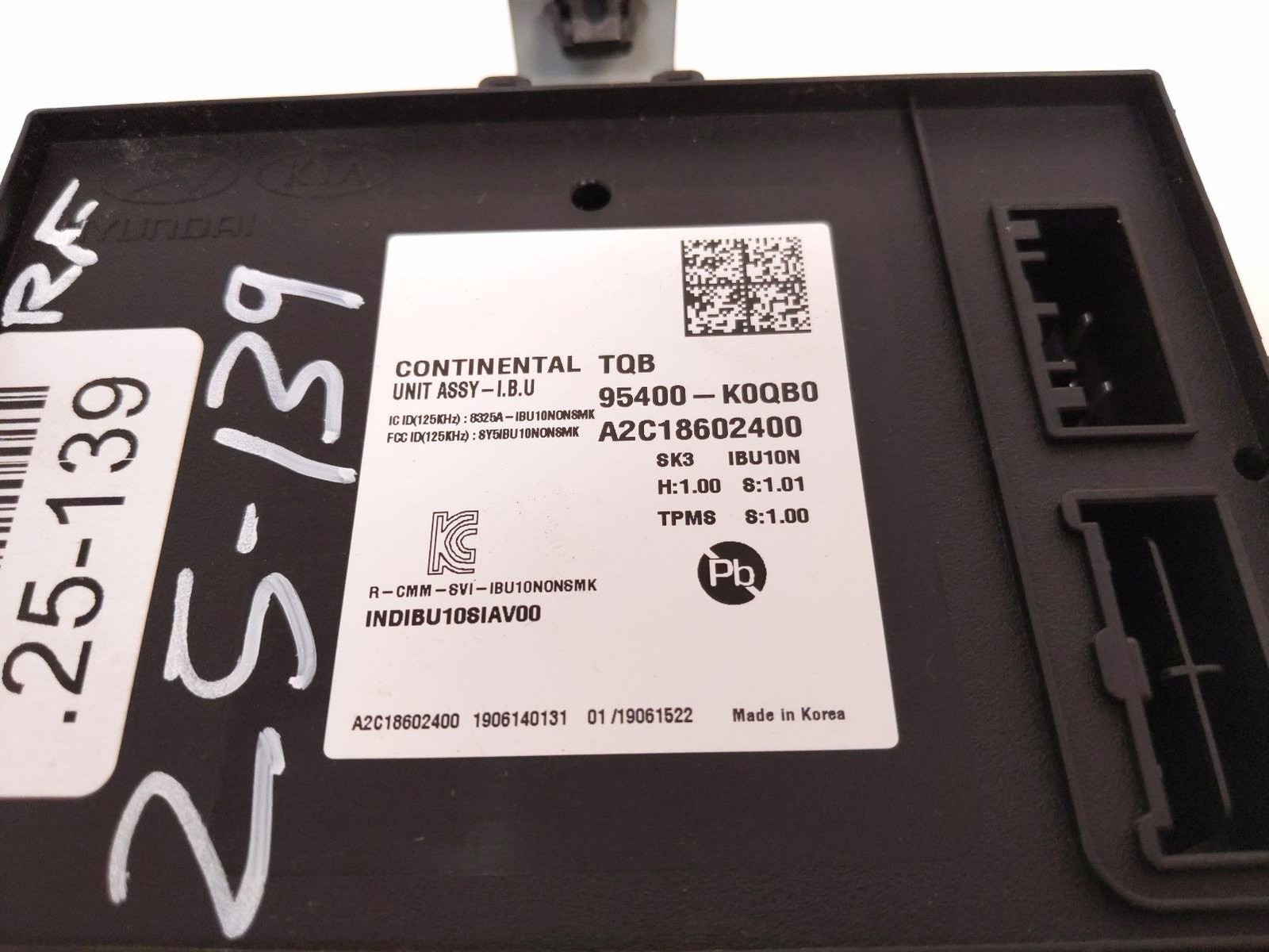 2021-2022 Kia Soul Body Control Module 95400-K0qb0