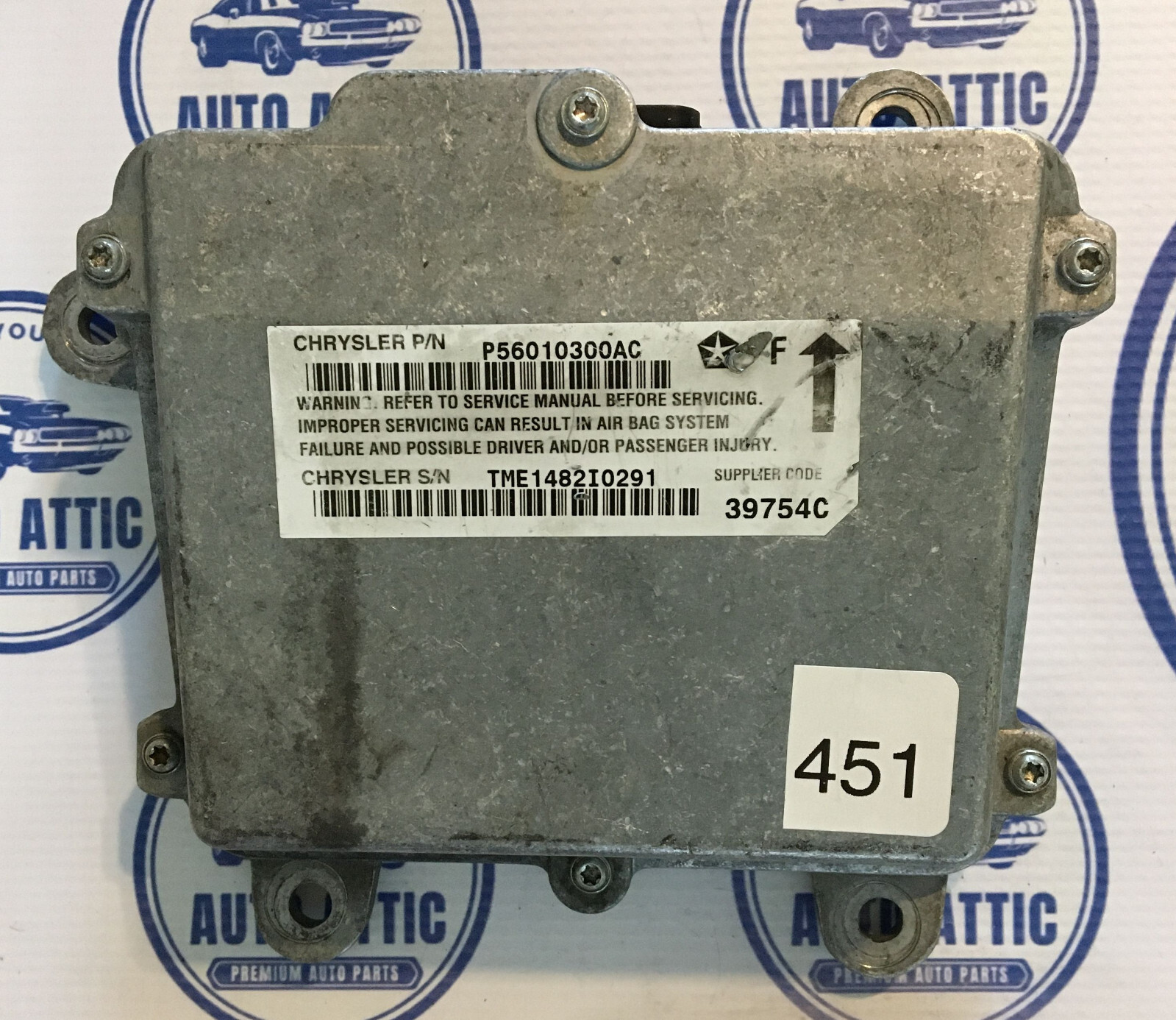 2003-2006 Jeep Wrangler SRS Bag Module P56010300AC OEM