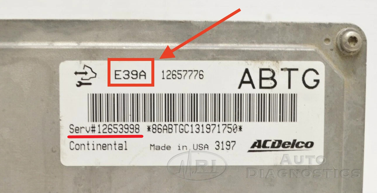 GM ECM ACDelco E37 E38 E39 E67 E77 E78 E80 E82 E83 E84 E87 E92 E98 Cloning Clone