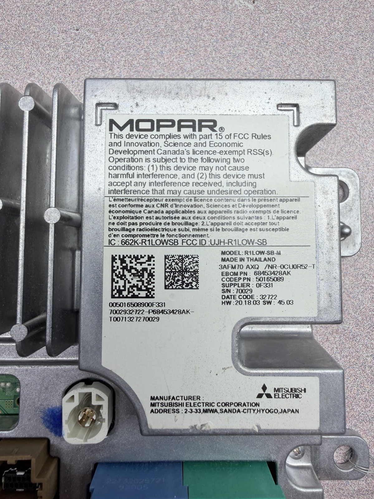 2022-2024 JEEP COMPASS DASH MULTIMEDIA RADIO DISPLAY CONTROL MODULE UNIT OEM