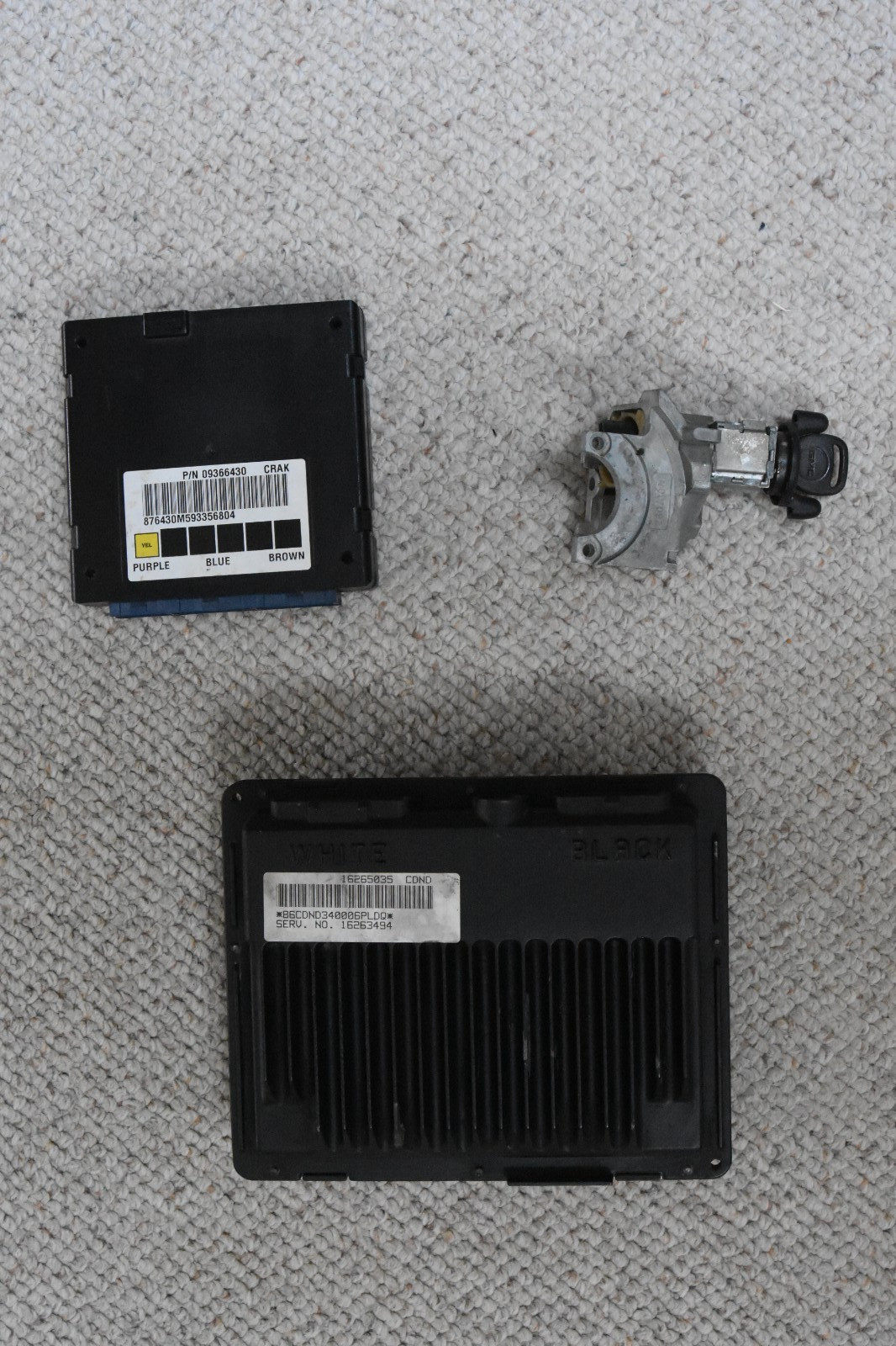 1998-2001 Chevy Blazer/ GMC Jimmy PCM, BCM, Passlock module, Ignition lock & Key