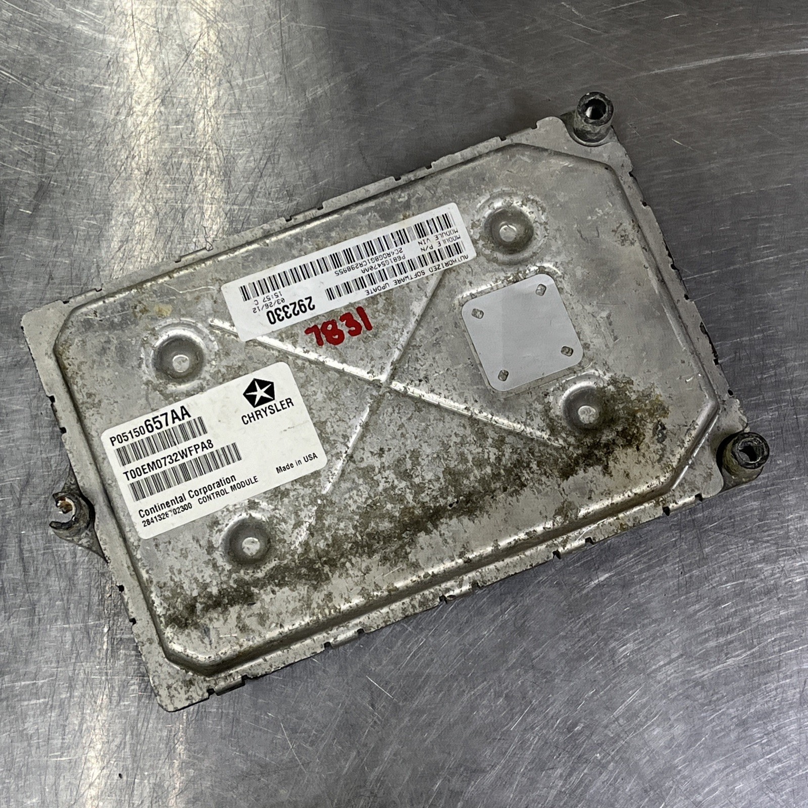 2012 Chrysler 200 3.6L Engine Computer Control Module ECM ECU OEM P05150657AA