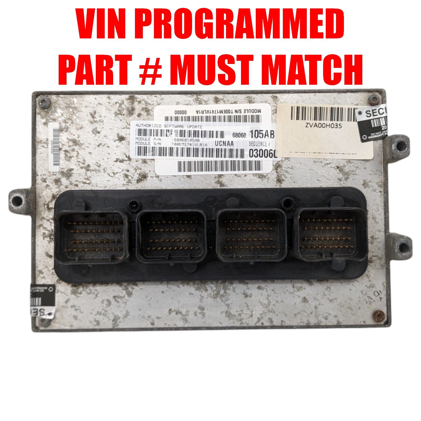 2011 Ram 1500 4.7L Gas Electronic Control Module, ID P68060105AB