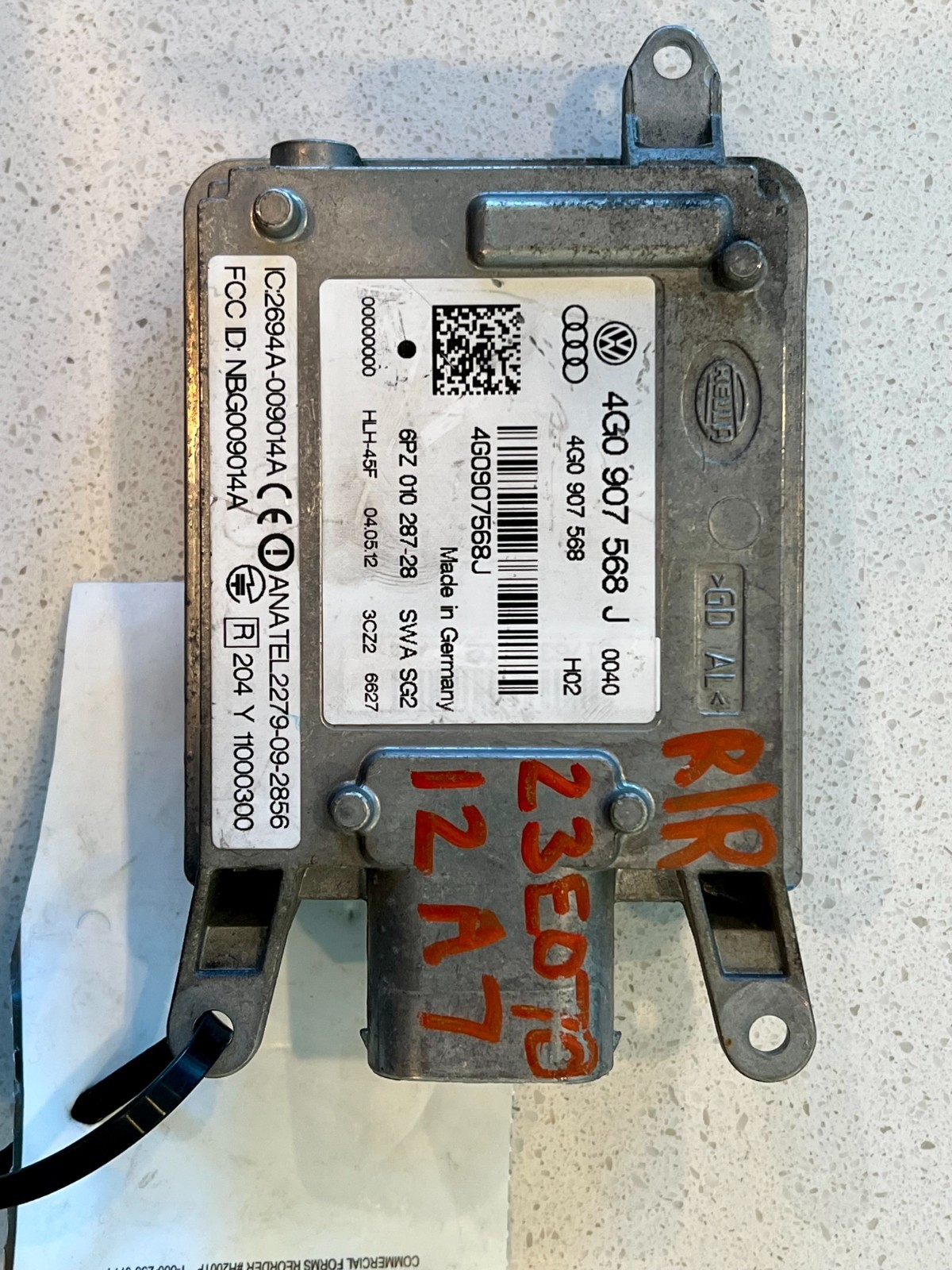 12-15 Audi A7 S7 Passenger Rear Right Blind Spot Lane Assist Control Module OEM