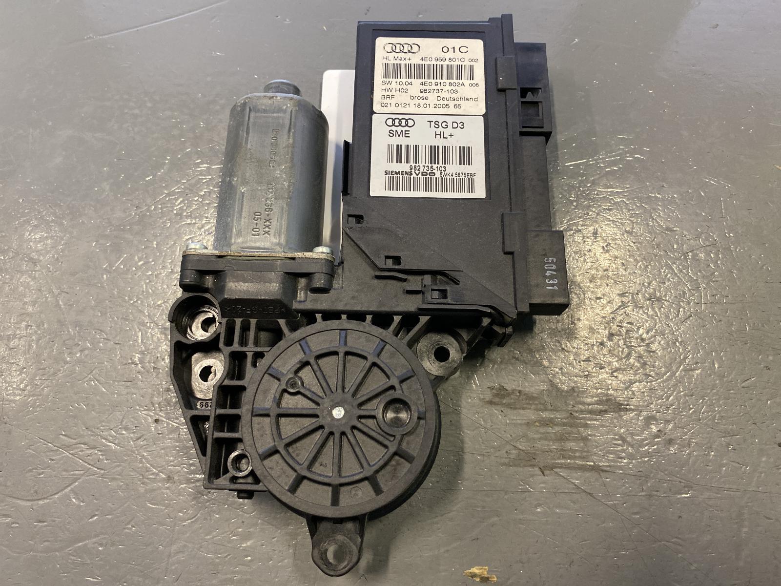 AUDI AUDI A8 RR Door Window Motor Rear; R. 4E0 959 801 C