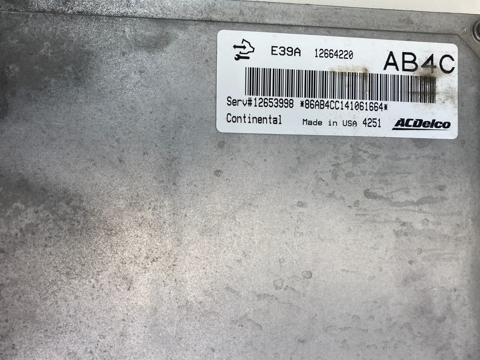 13-15 CHEVROLET MALIBU 2.5L AT ENGINE COMPUTER CONTROL MODULE ECM ECU 12664220