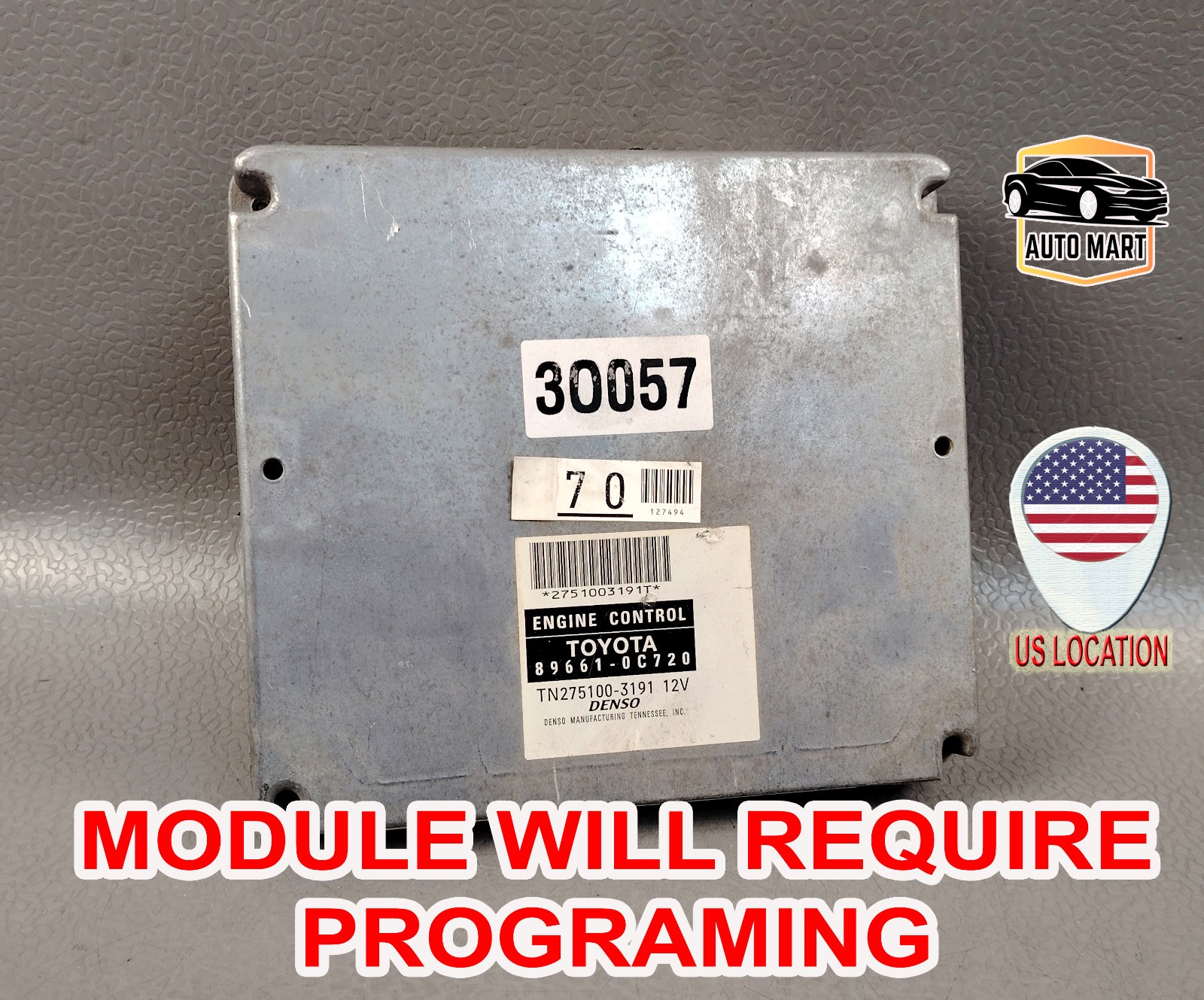 TOYOTA TUNDRA 4.7L V8 2005 2006 ENGINE CONTROL MODULE ECU ECM 89661 0C720