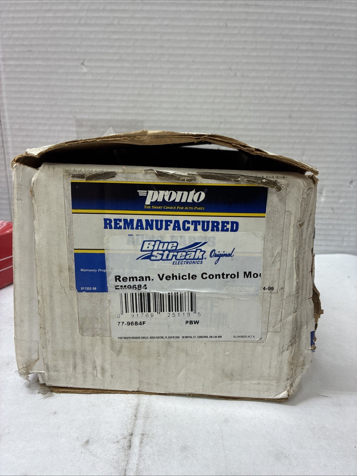 Vehicle Control Module Blue Streak EM9684