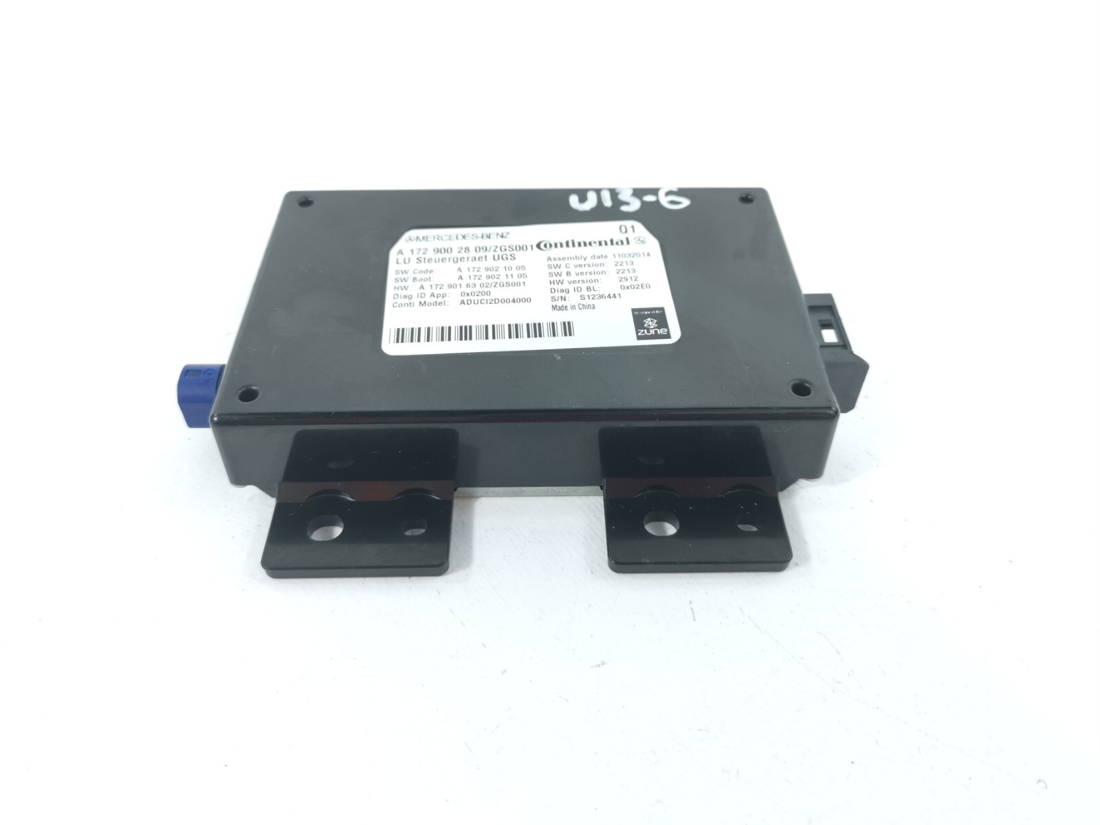 2013-2016 MERCEDES GL X166 COMMUNICATION CONTROL ECU MODULE A1729002809