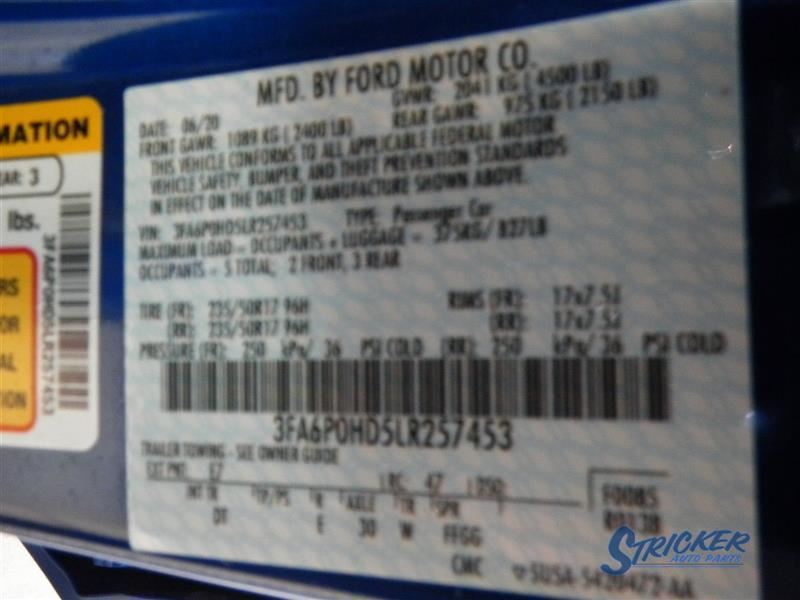 Engine ECM Electronic Control Module 1.5L Fits 20 FUSION 1175273