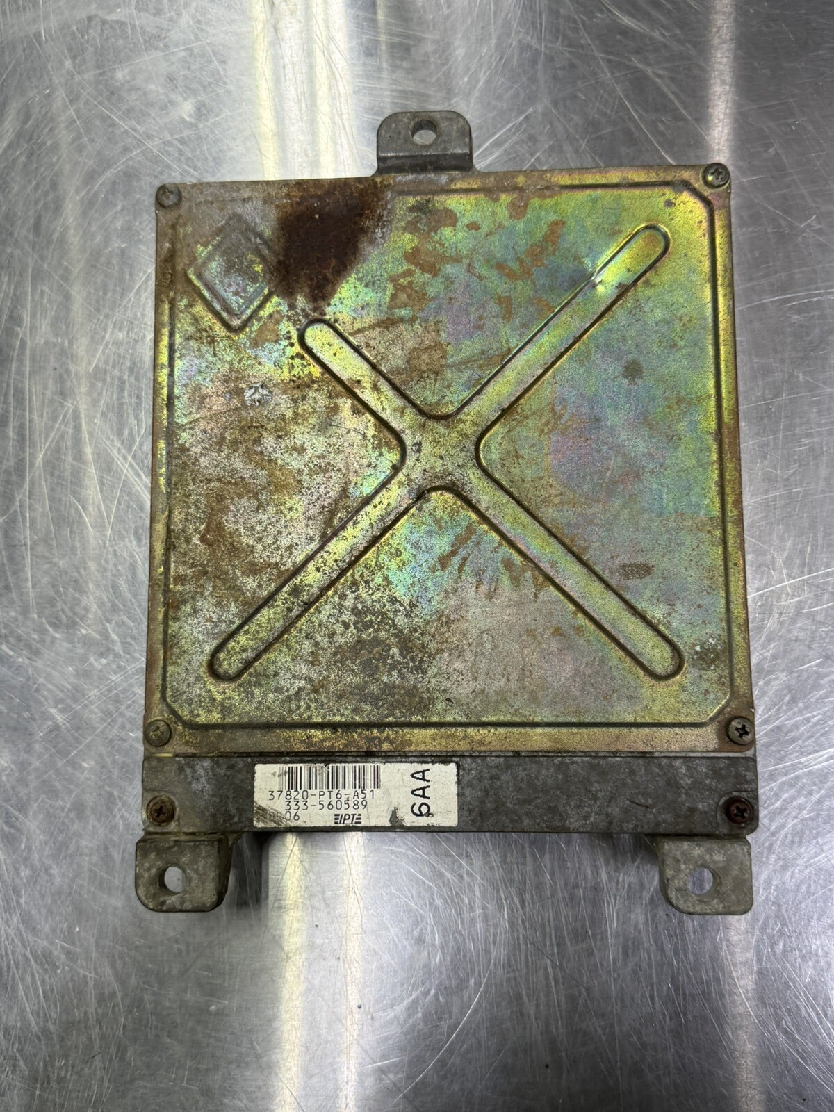 1992 1993 Honda Accord Sedan EX Engine Computer ECM PCM 37820-PT6-A52