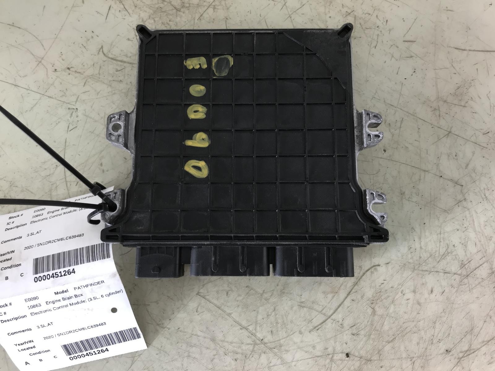 Used Engine Control Module (ECM) fits: 2020 Nissan Pathfinder Electronic Control