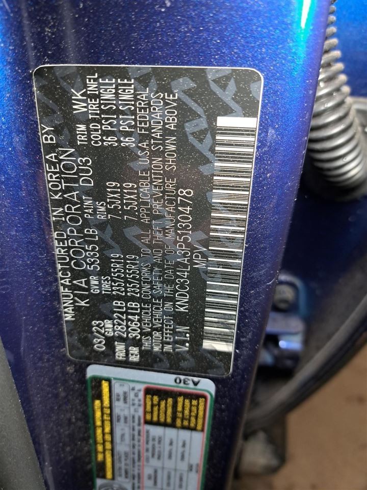 2023 Ev6 Engine Computer/Module Ecu/Ecm/Pcm Sku#4368395