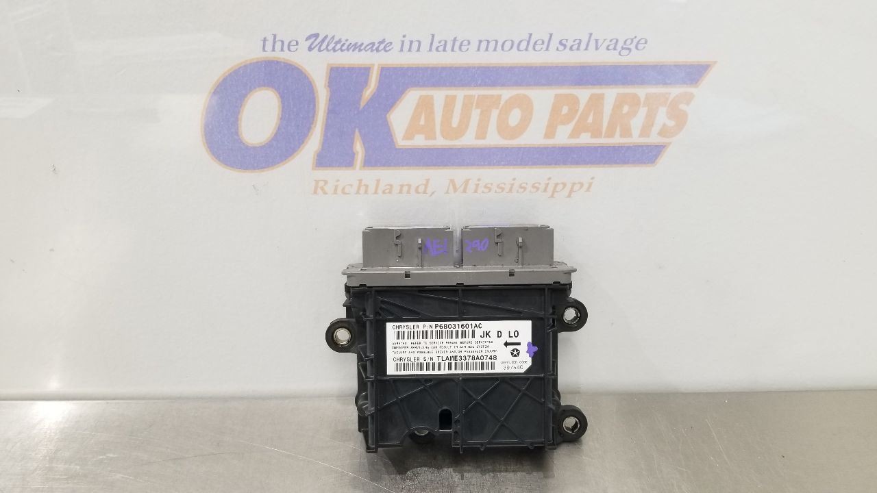 09 JEEP WRANGLER JK JKU SRS BAG MODULE 68031601AC