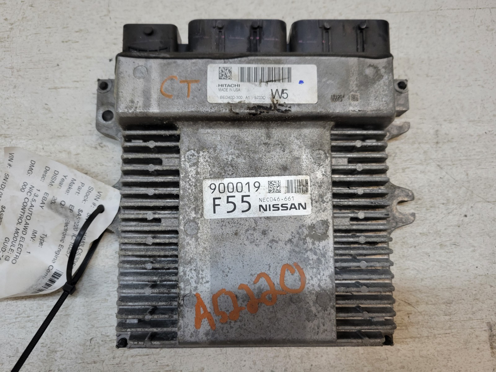 2020 20 Nissan Pathfinder 3.5L Engine Control Module ECM ECU OEM BED40D-300 A1