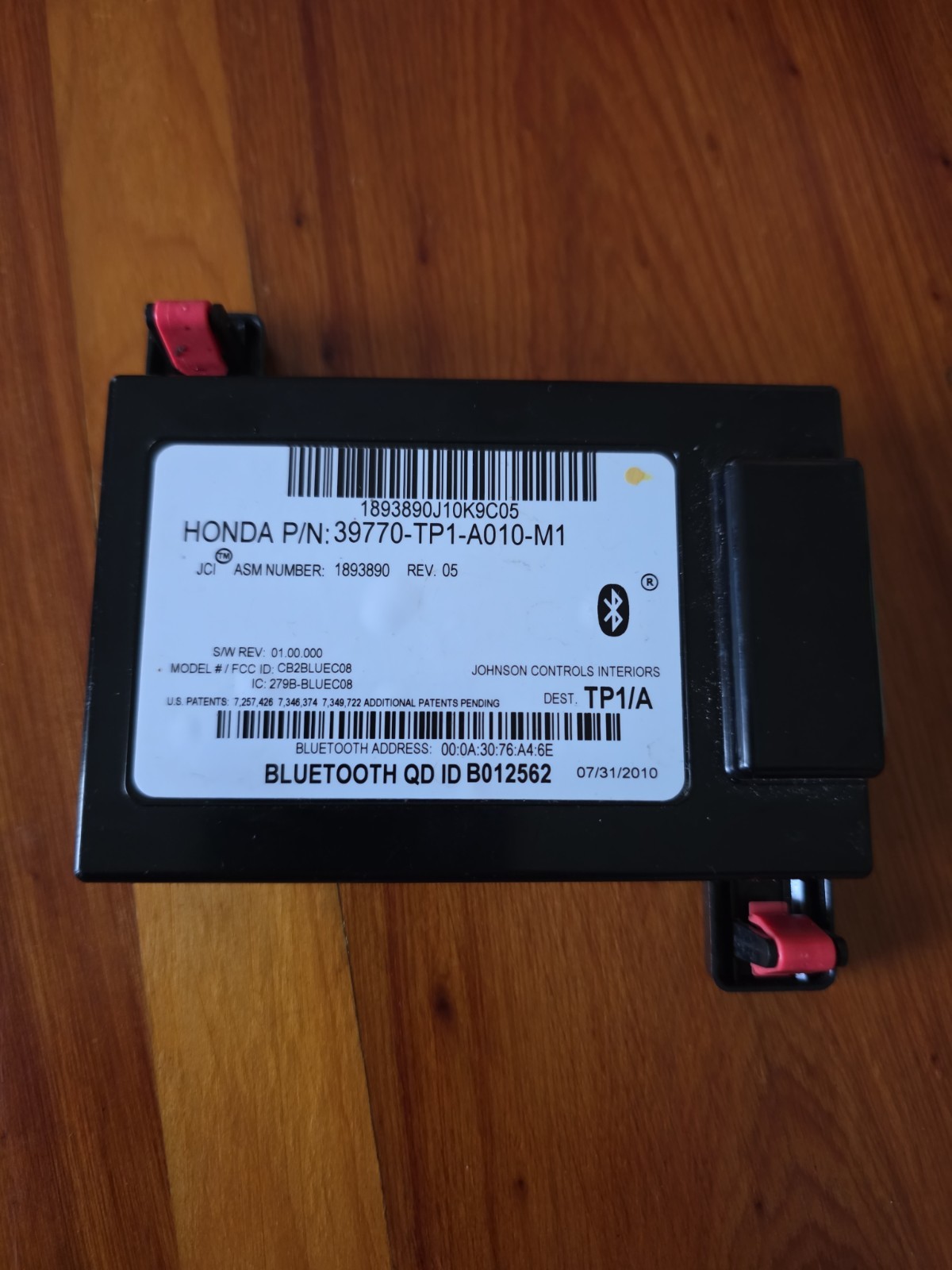 OEM Honda Acura Bluetooth HandsFreeLink HFL 39770-TP1-A010-M1 2009-2014 (A1000)