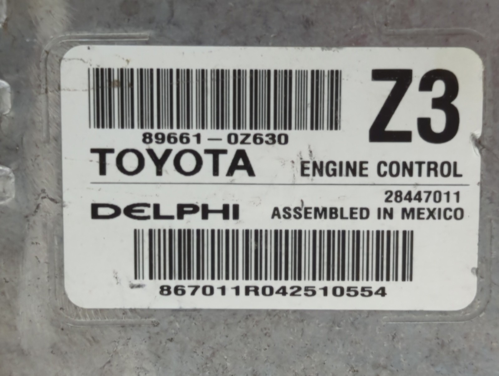 2015-2015 Toyota Corolla Engine Computer Ecu Pcm Ecm Pcu Oem VULDC
