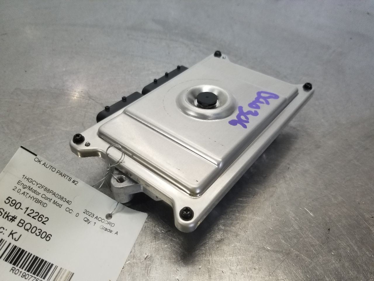 23 HONDA ACCORD HYBRID TOURING ECM ENGINE CONTROL MODULE 2.0L 378206NHA58