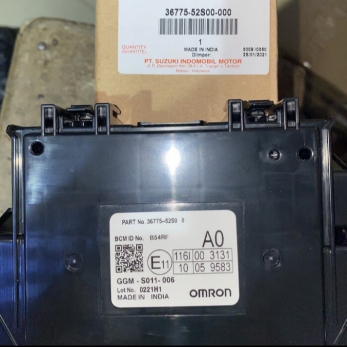 Genuine Body Control Module BCM Omron Suzuki 36775-52S00 made in India OEM Part