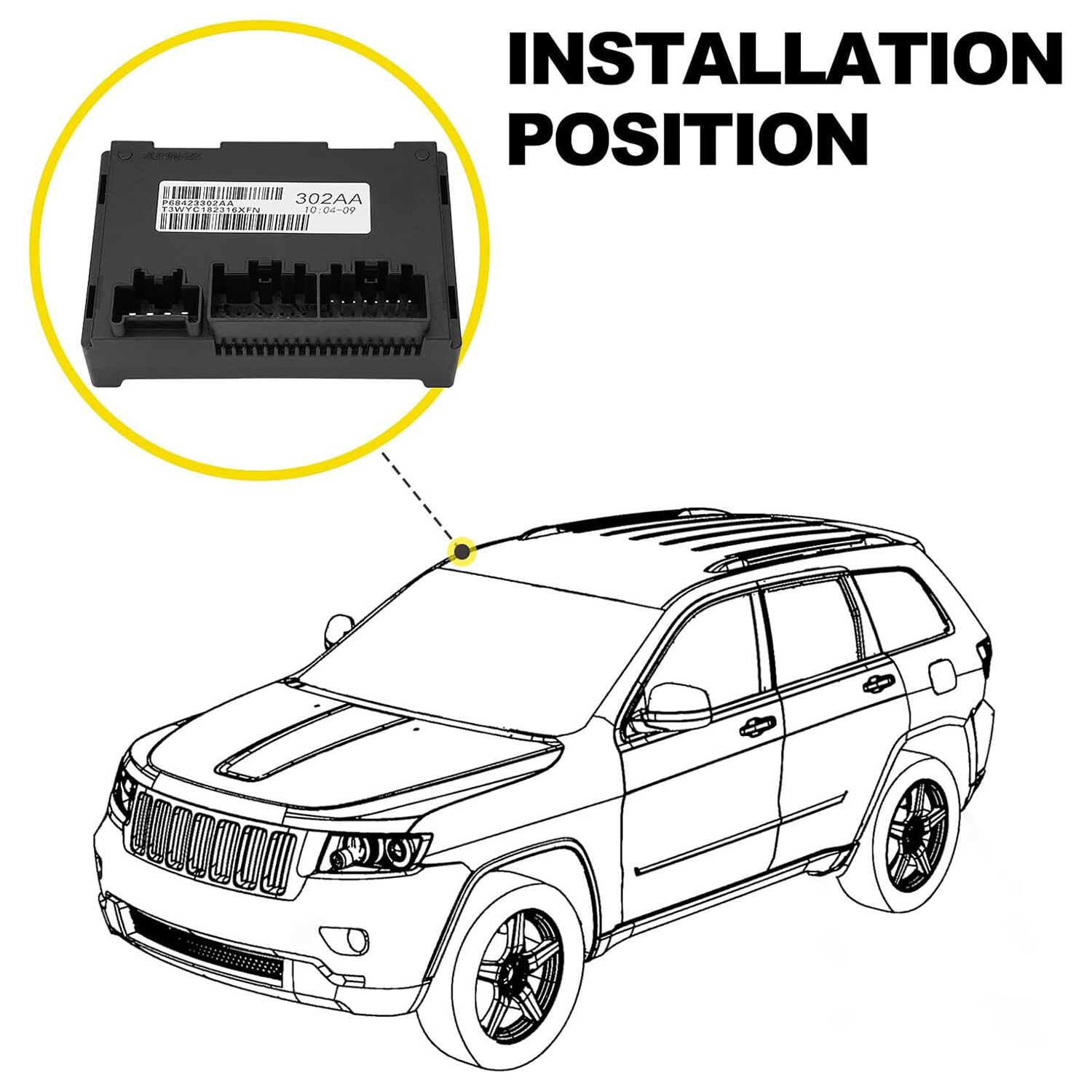 P68423302AA Transfer Case Control Module For Jeep Grand Cherokee Dodge Durango
