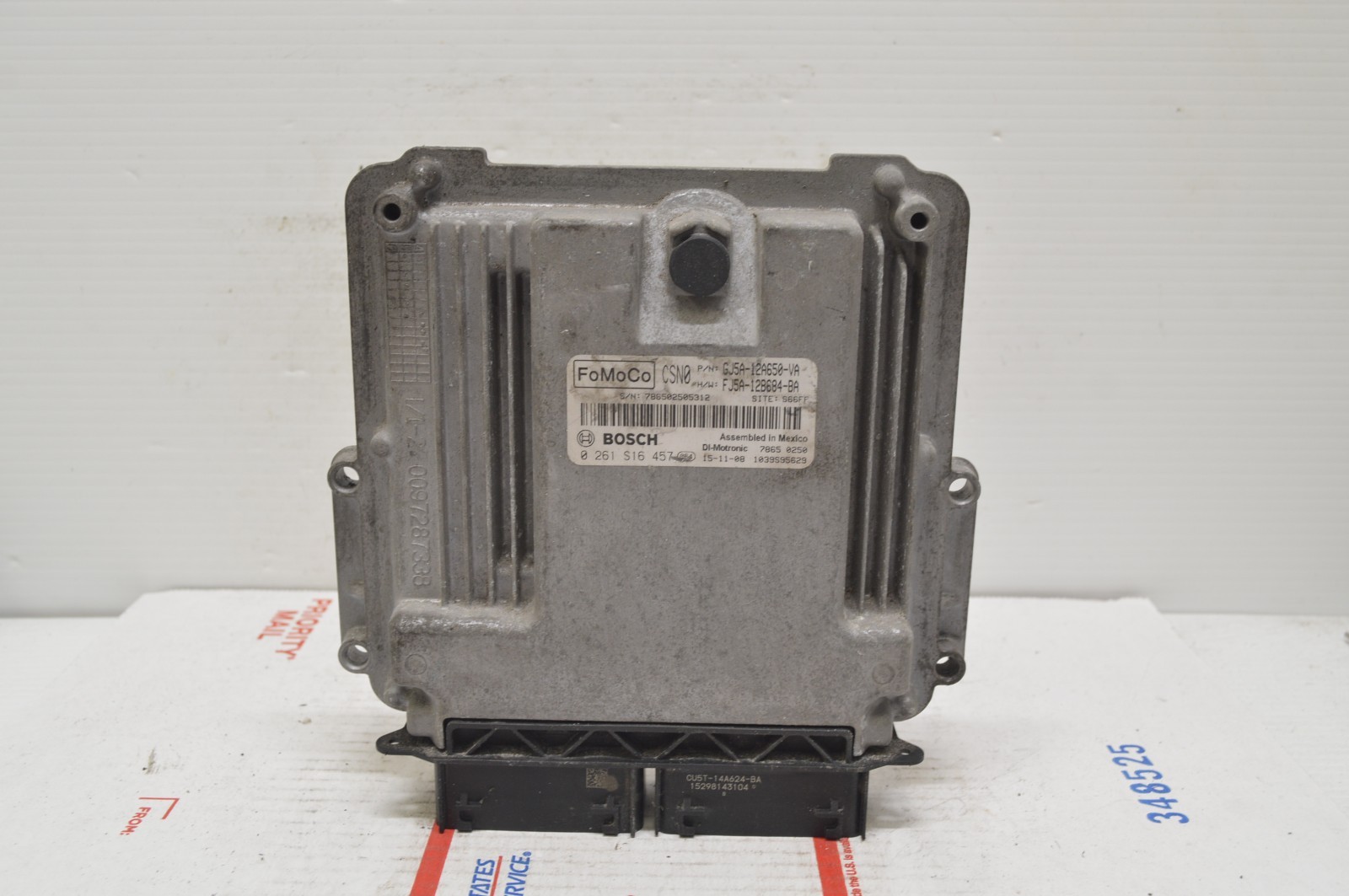 2015 2016 Ford Escape 2.5L GJ5A-12A650-VA Engine Control Module Unit Ecm B76 015