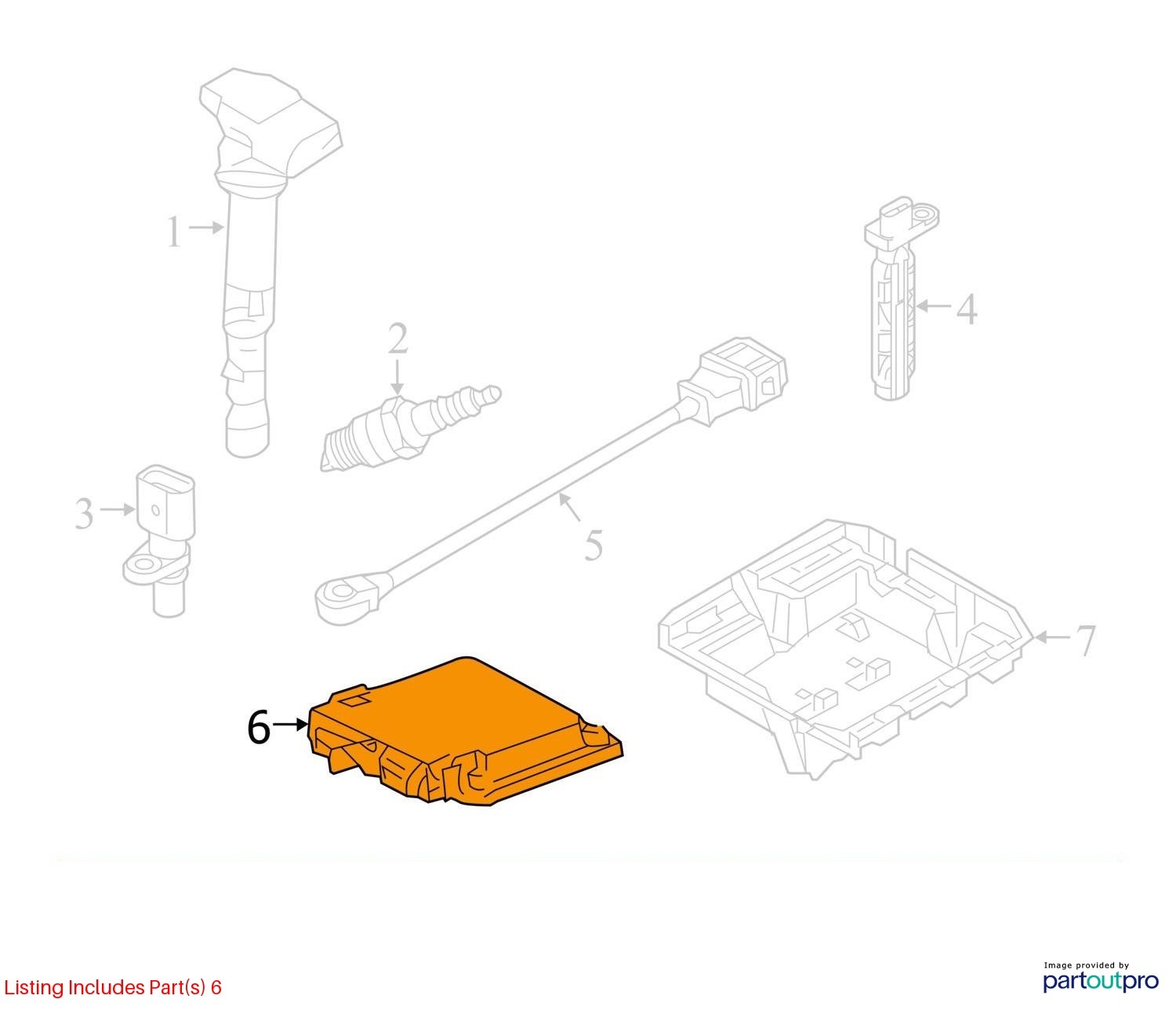 ENGINE CONTROL MODULE OEM 17-19 Q7 AUDI 1YR WRNTY 4M0907551A