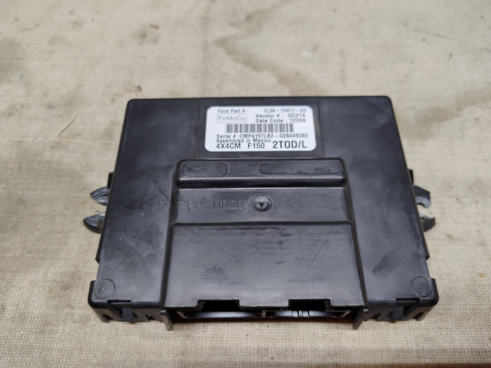2013 FORD F150 TRANSFER CASE CONTROL MODULE CL3A7H417GD