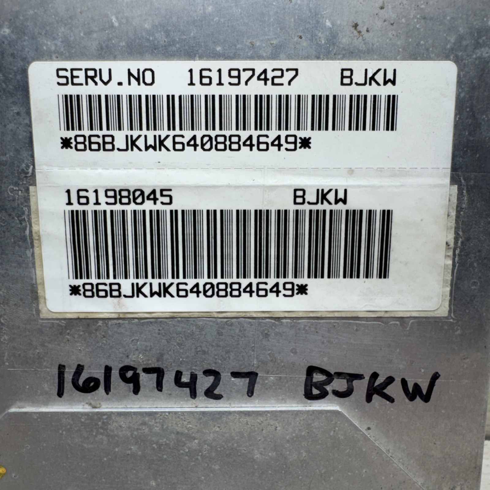 Engine Computer BJKW 1994 Chevy GMC Truck 7.4L 16197427 16196395 Memcal 16198038