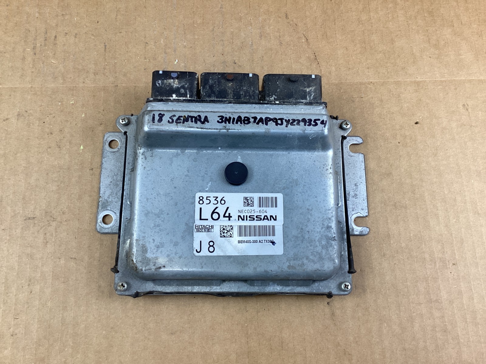 2018 – 2019 Nissan Sentra ECU Engine Computer Control Module NEC025-604 OEM